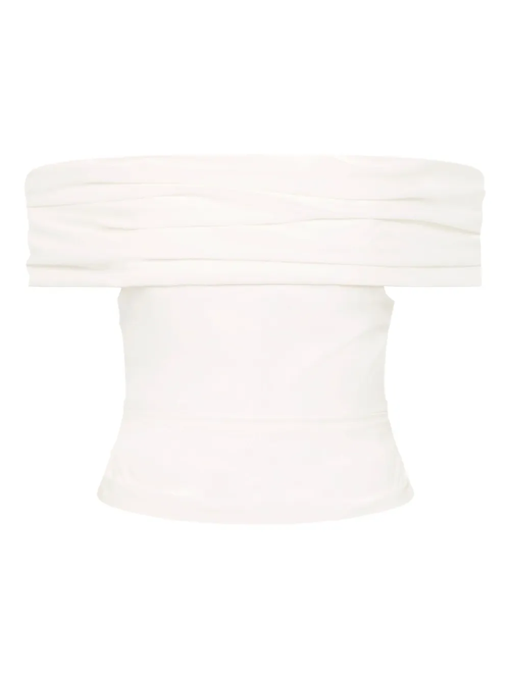 Драпированный топ Camille с открытыми плечами Rachel Gilbert, белый 
Драпированный топ Camille с открытыми плечами Rachel Gilbert, белый