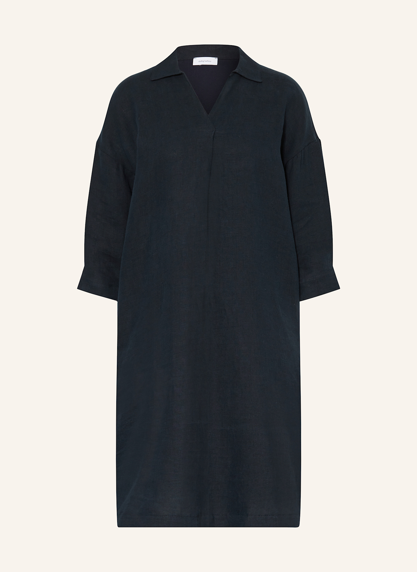 Льняное платье с рукавами 3/4 Darling Harbour, синий 
Льняное платье с рукавами 3/4 Darling Harbour, синий