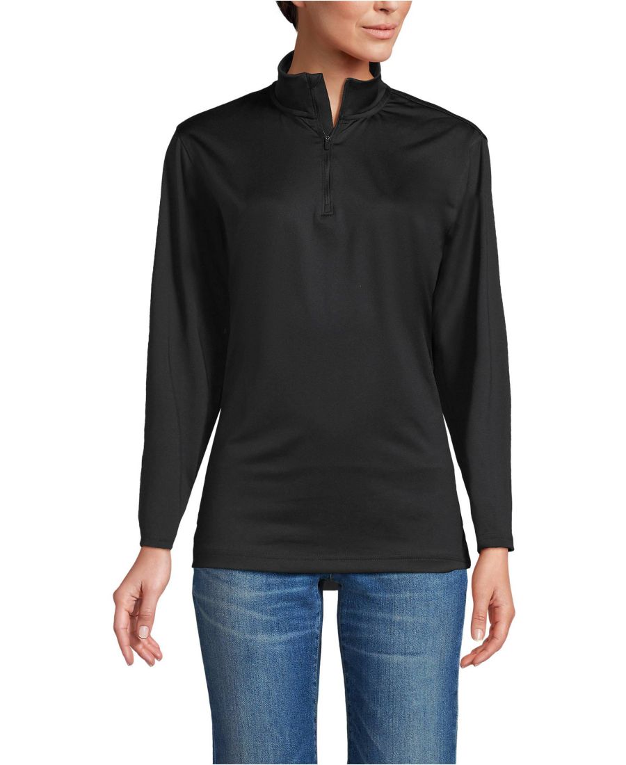 Мужской пуловер унисекс Rapid Dry с застежкой-молнией на четверть длины Lands' End, Black
Мужской пуловер унисекс Rapid Dry с застежкой-молнией на четверть длины Lands' End, Black