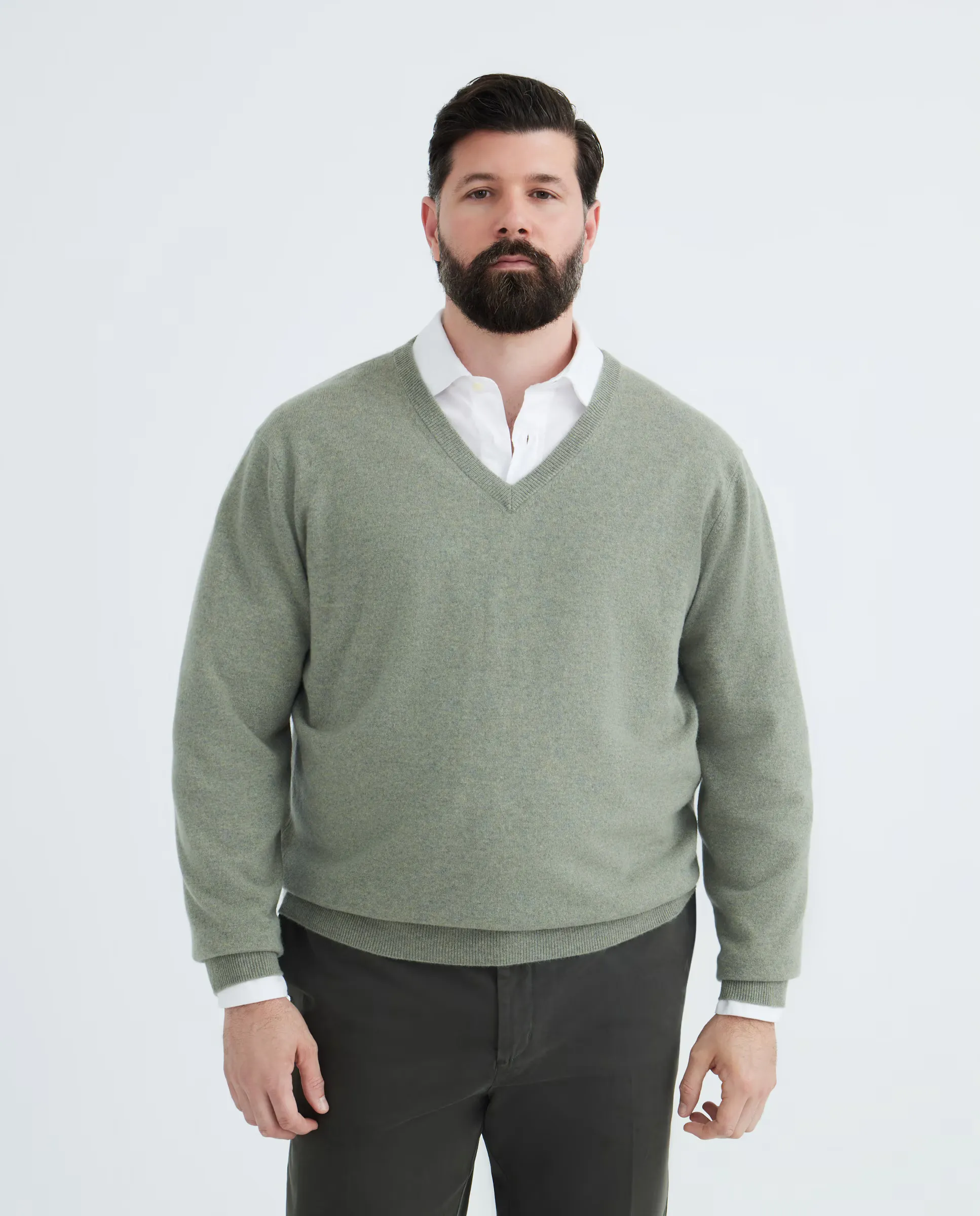 Джемпер мужской с V-образным вырезом гладкий кашемир большие размеры Emidio Tucci, светло-зеленый
Джемпер мужской с V-образным вырезом гладкий кашемир большие размеры Emidio Tucci, светло-зеленый