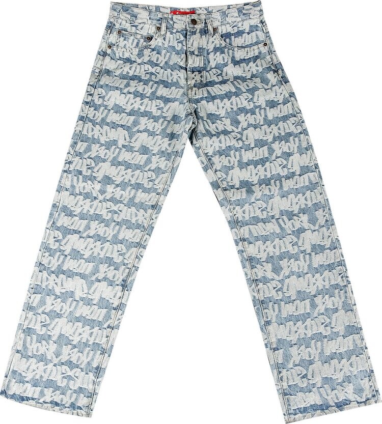 Джинсы Supreme Fat Tip Jacquard Regular Jean 'Blue', синий
Джинсы Supreme Fat Tip Jacquard Regular Jean 'Blue', синий