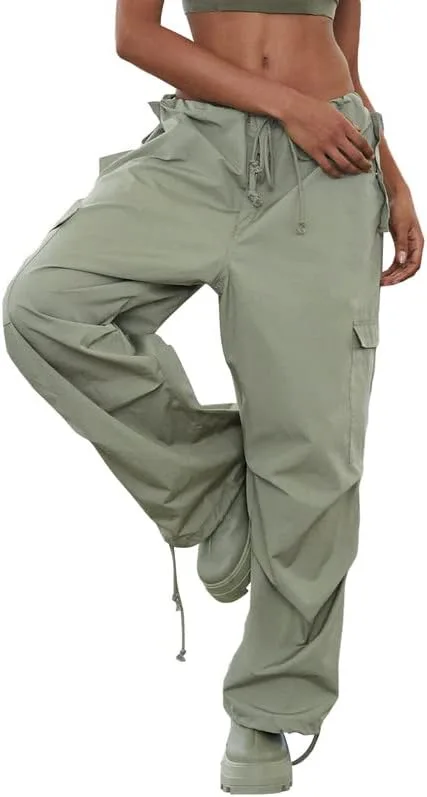 Женские винтажные карго штаны с низкой посадкой Argeousgor
Женские винтажные карго штаны с низкой посадкой Argeousgor