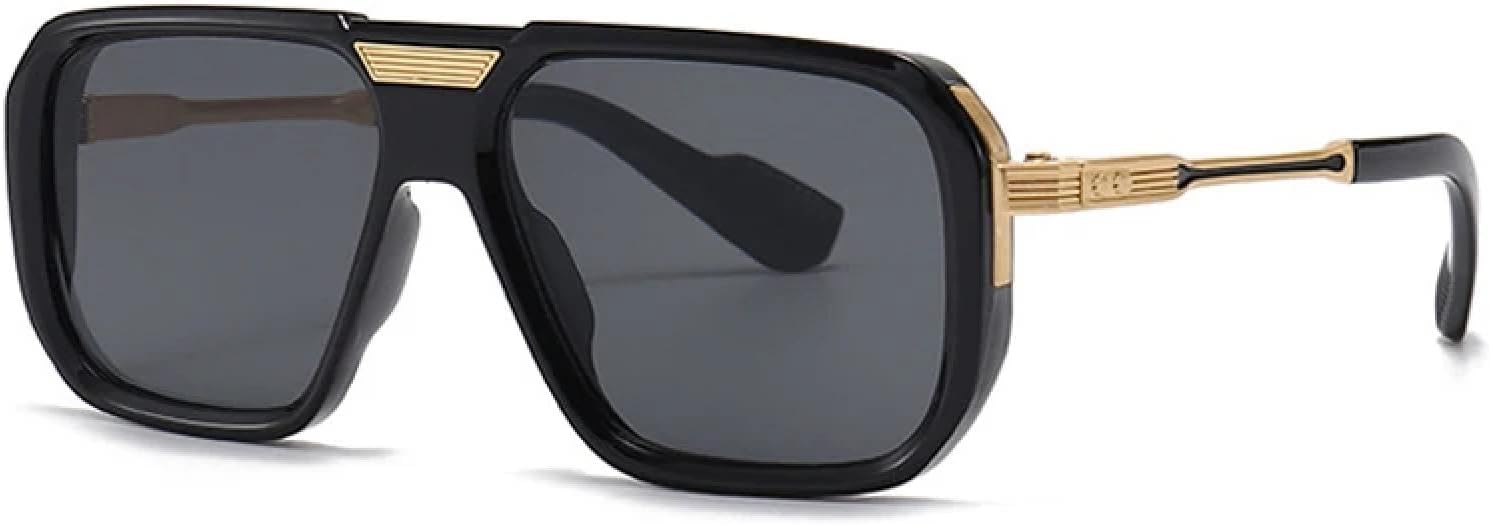 Мужские солнцезащитные очки в стиле ретро с градиентным переходом цвета, модные женские очки класса люкс с заклепками, трендовые модели с защитой от УФ-излучения UV400 TVTBBVV, Black Golden Gray
Мужские солнцезащитные очки в стиле ретро с градиентным переходом цвета, модные женские очки класса люкс с заклепками, трендовые модели с защитой от УФ-излучения UV400 TVTBBVV, Black Golden Gray