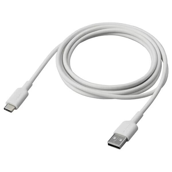 Кабель USB A-C Ikea Sittbrunn, 2 m, белый
Кабель USB A-C Ikea Sittbrunn, 2 m, белый