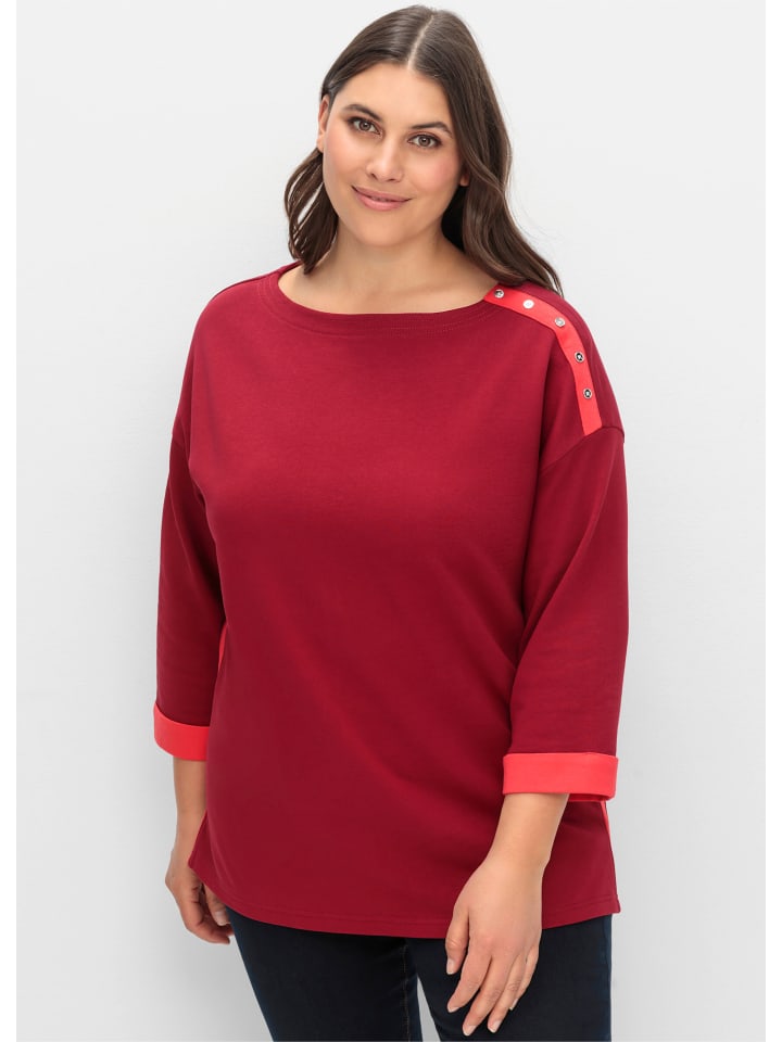 Толстовка sheego, темно-красный
Толстовка sheego, темно-красный