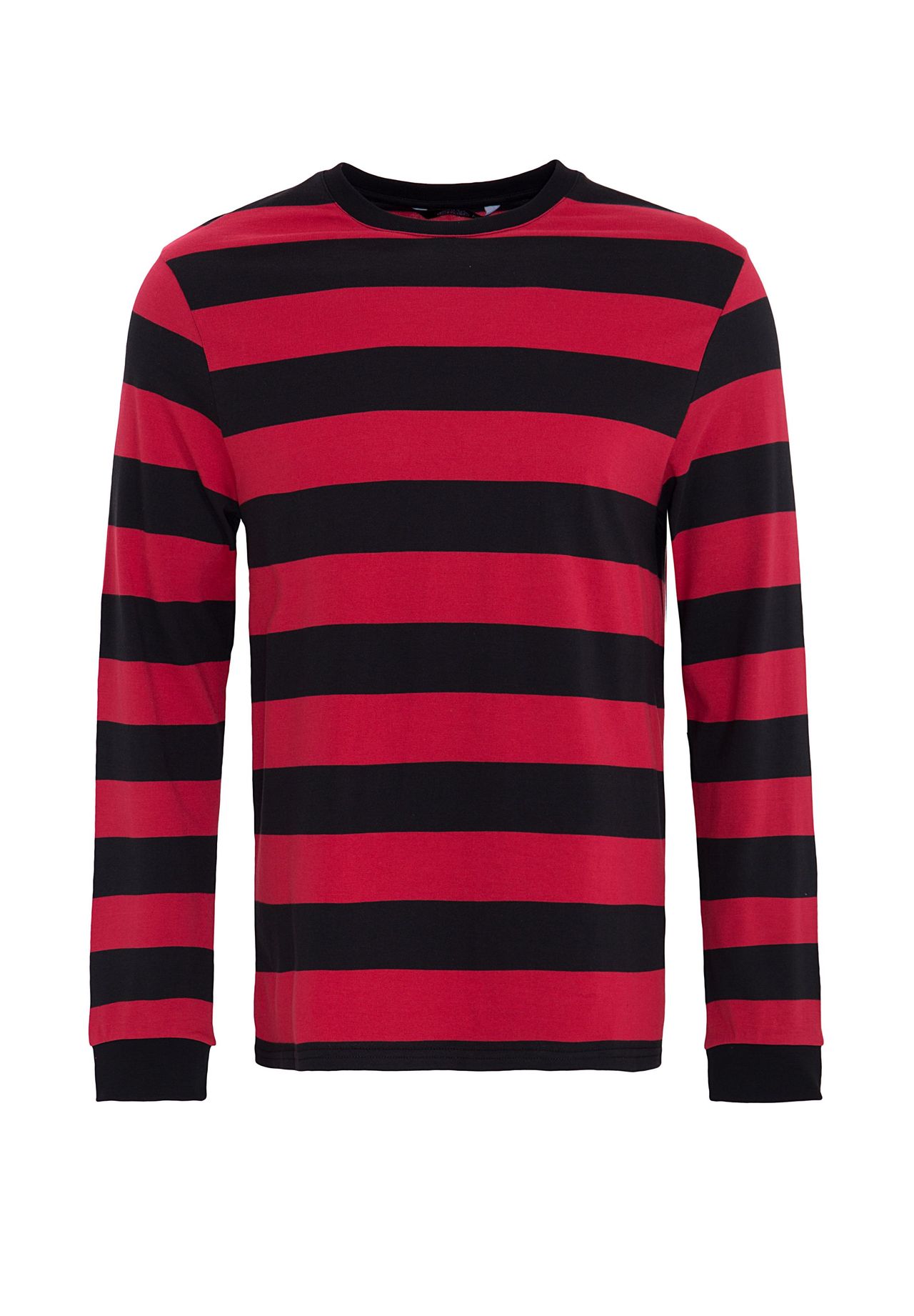 Лонгслив из полосатого трикотажа KING KEROSIN, красный
Лонгслив из полосатого трикотажа KING KEROSIN, красный