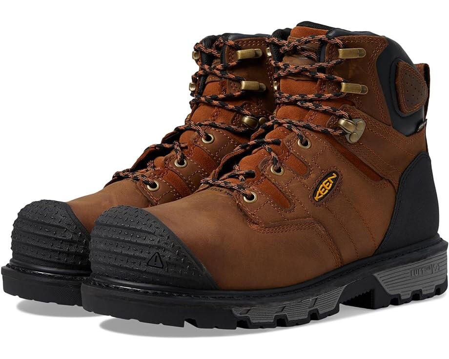 Ботинки KEEN Utility Camden 6" Waterproof Composite Toe, цвет Leather Brown/Black
Ботинки KEEN Utility Camden 6" Waterproof Composite Toe, цвет Leather Brown/Black