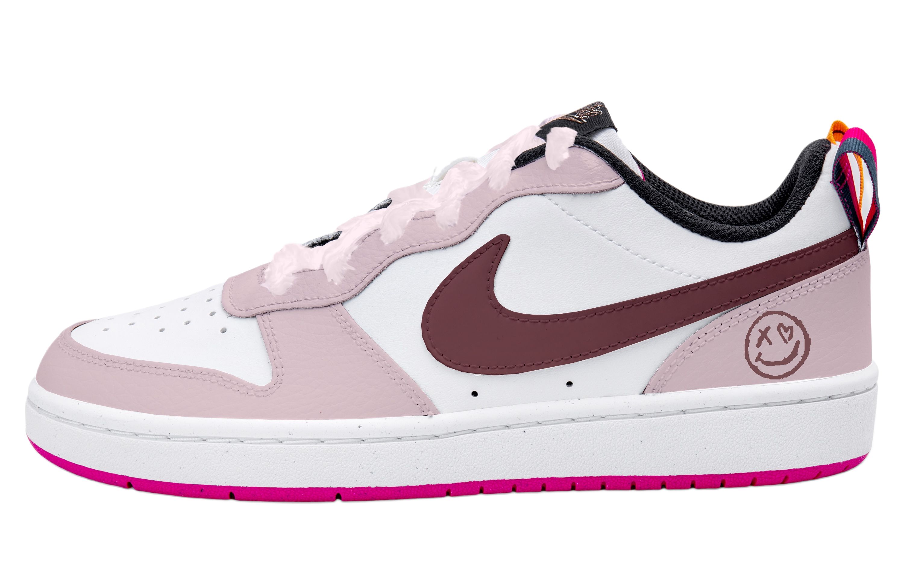 Nike Детские скейтерские кеды low top, Court Borough, Light Pink Smile Mark Leather, Pink Brown
Nike Детские скейтерские кеды low top, Court Borough, Light Pink Smile Mark Leather, Pink Brown