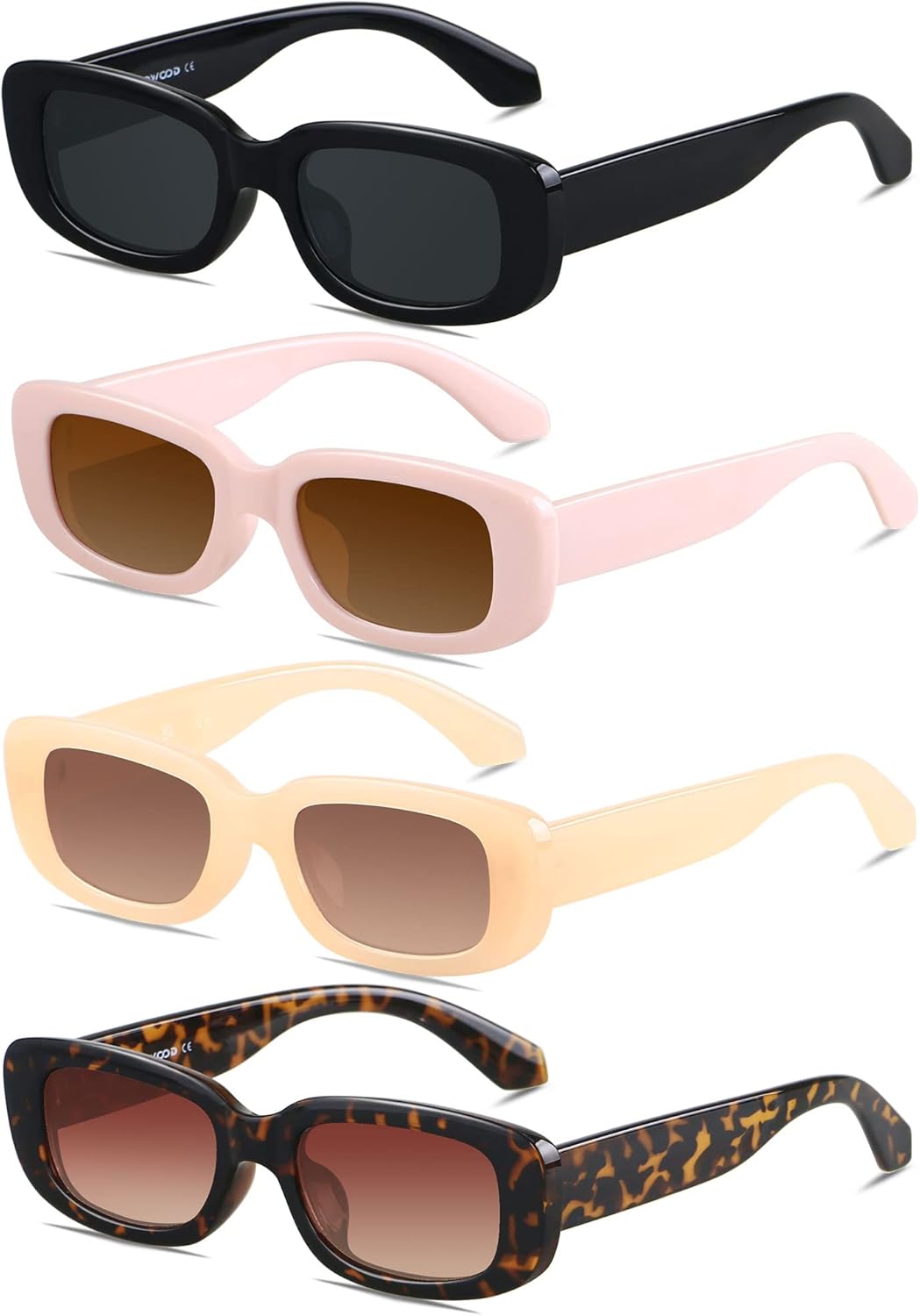 Солнцезащитные очки ANDWOOD прямоугольной формы для женщин, квадратная оправа, модный ретро-винтажный стиль 90-х, защита от УФ-излучения, для маленького лица, (4pack) Black + Pink + Beige + Tortoise
Солнцезащитные очки ANDWOOD прямоугольной формы для женщин, квадратная оправа, модный ретро-винтажный стиль 90-х, защита от УФ-излучения, для маленького лица, (4pack) Black + Pink + Beige + Tortoise