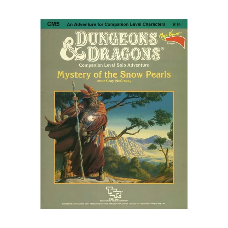 Модуль Mystery of the Snow Pearls, Basic Dungeons & Dragons (Original Edition) - Modules & Adventures - CM Series
Модуль Mystery of the Snow Pearls, Basic Dungeons & Dragons (Original Edition) - Modules & Adventures - CM Series