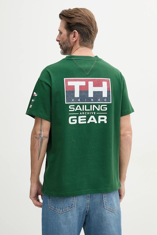 Хлопковая футболка SAILING Tommy Hilfiger, зеленый 
Хлопковая футболка SAILING Tommy Hilfiger, зеленый