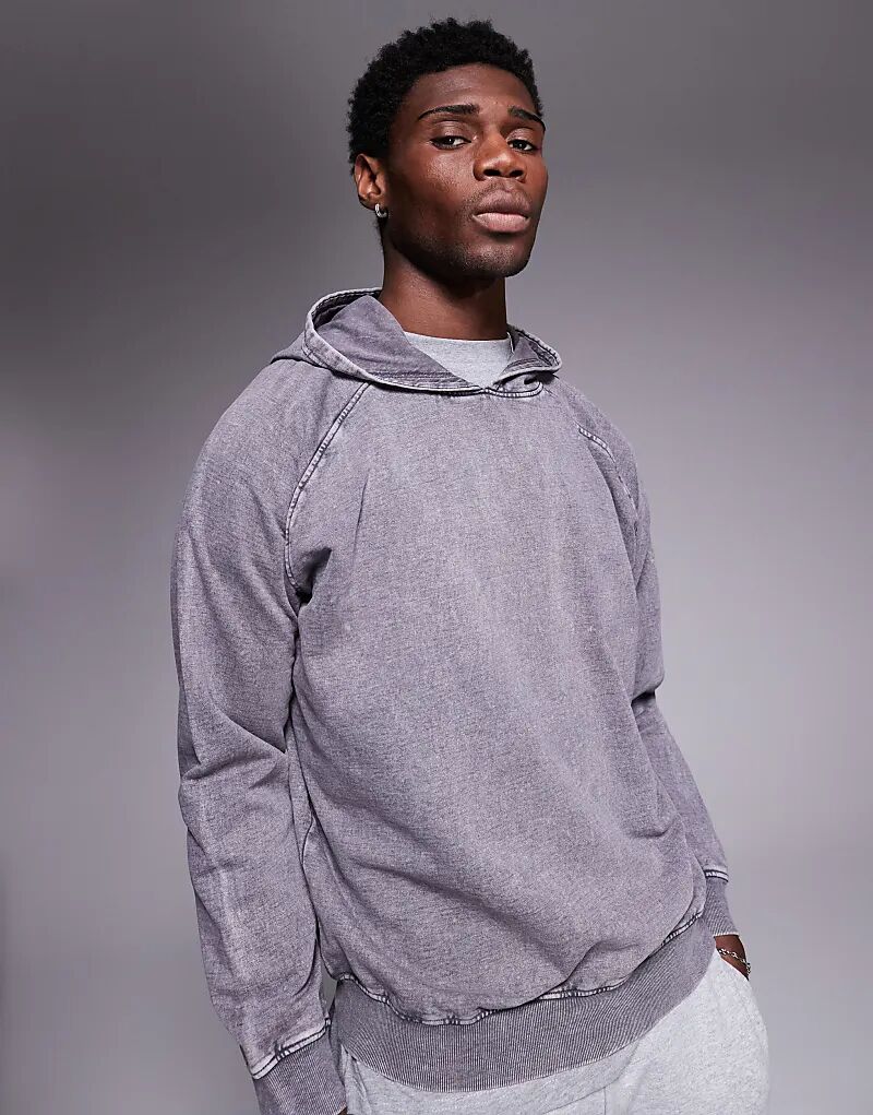 Толстовка свободного кроя с капюшоном ASOS DESIGN с рукавами реглан серого цвета — часть комплекта
Толстовка свободного кроя с капюшоном ASOS DESIGN с рукавами реглан серого цвета — часть комплекта