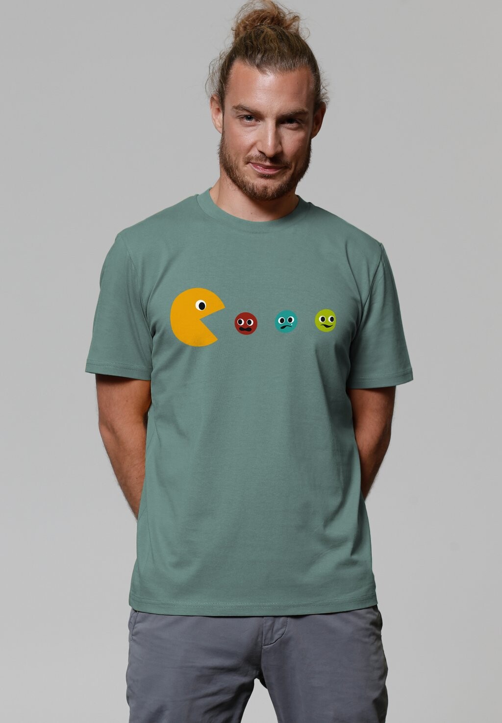 Футболка с принтом PACMÄNNCHEN watapparel, темно-зеленый
Футболка с принтом PACMÄNNCHEN watapparel, темно-зеленый