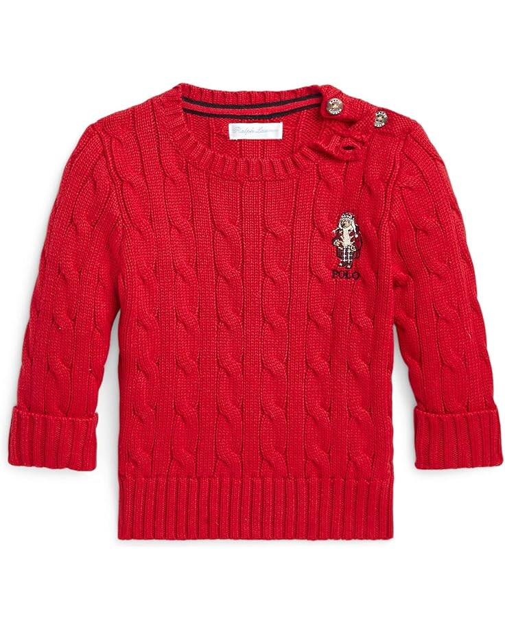 Свитер Polo Ralph Lauren Kids Polo Bear Cable-Knit Cotton Sweater, цвет RL 2000 Red
Свитер Polo Ralph Lauren Kids Polo Bear Cable-Knit Cotton Sweater, цвет RL 2000 Red