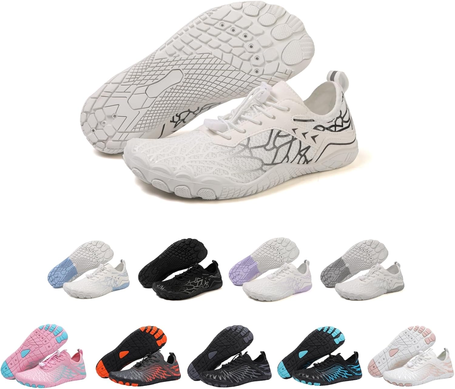 Кроссовки для походов для женщин и мужчин, противоскользящие, дышащие, профессиональные кроссовки с широкой носковой частью, легкая и спортивная обувь для женщин Generic, белый/черный
Кроссовки для походов для женщин и мужчин, противоскользящие, дышащие, профессиональные кроссовки с широкой носковой частью, легкая и спортивная обувь для женщин Generic, белый/черный