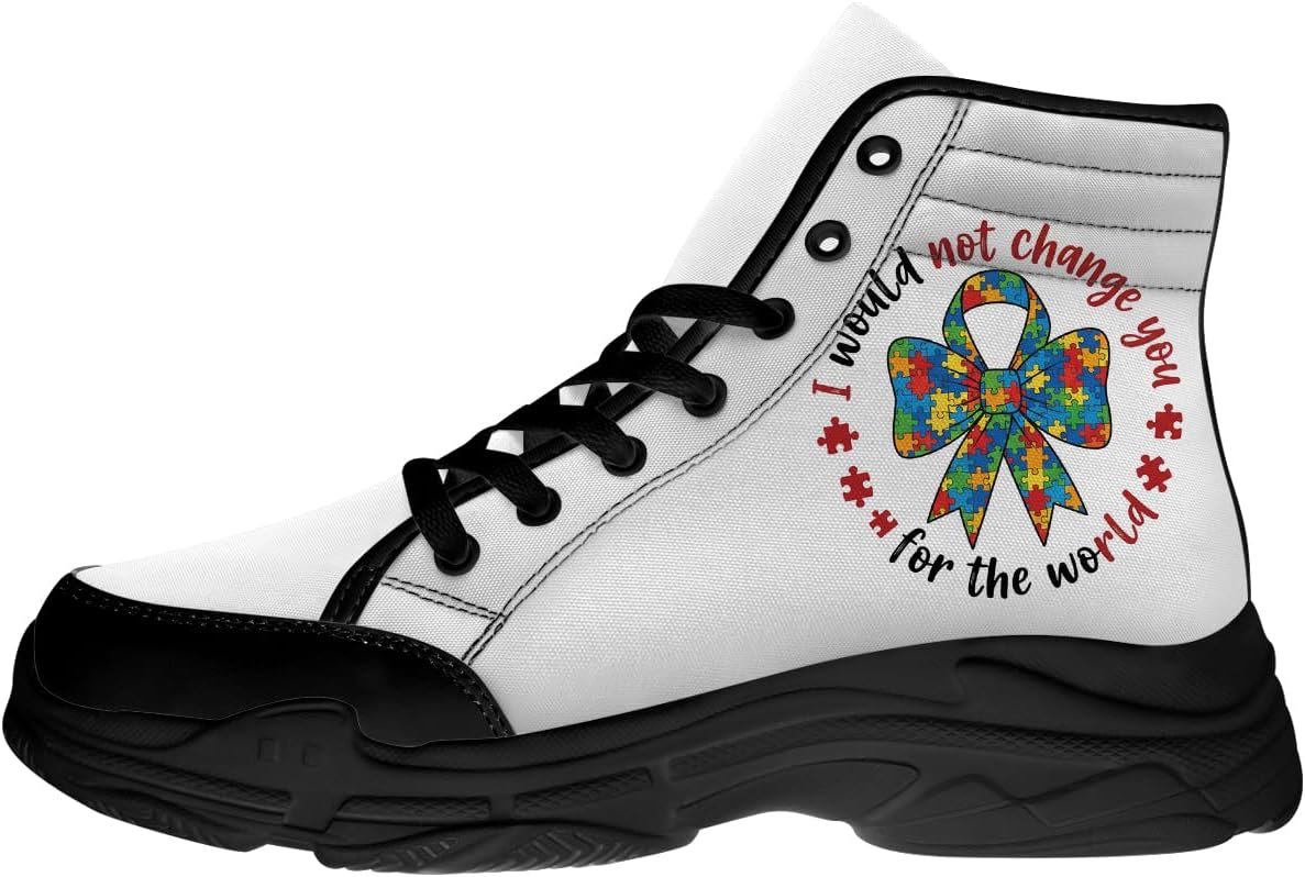 Кеды на высокой подошве для женщин и мужчин с аутизмом, тканевые туфли на шнуровке на платформе, подарки для нее и для него Generic, белый
Кеды на высокой подошве для женщин и мужчин с аутизмом, тканевые туфли на шнуровке на платформе, подарки для нее и для него Generic, белый