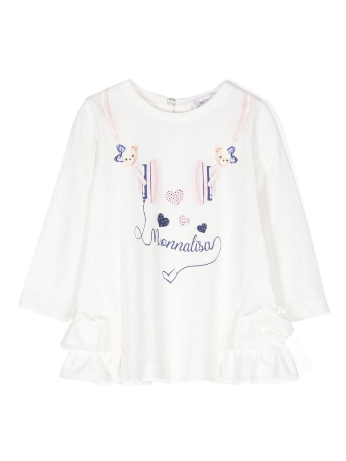 Monnalisa футболка Cuffie с принтом, белый
Monnalisa футболка Cuffie с принтом, белый