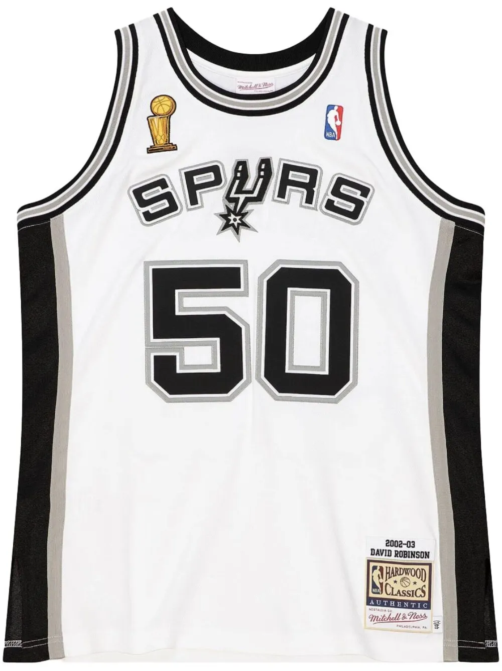 Топ NBA San Antonio Spurs 2002 David Robinson Mitchell & Ness, белый
Топ NBA San Antonio Spurs 2002 David Robinson Mitchell & Ness, белый
