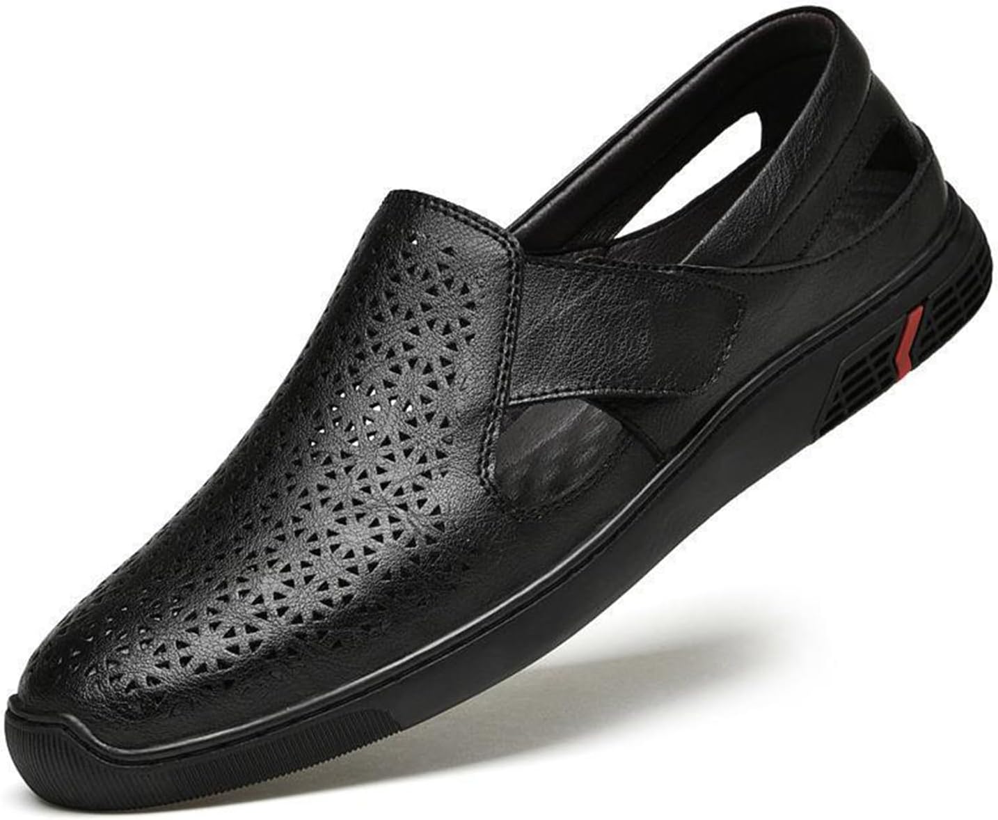 Мужские лоферы из натуральной кожи с прорезями, плоские, с закрытым круглым носком, на липучке, повседневные сандалии, летние, для улицы, дышащие, противоскользящие прогулочные туфли Enjgu, черный
Мужские лоферы из натуральной кожи с прорезями, плоские, с закрытым круглым носком, на липучке, повседневные сандалии, летние, для улицы, дышащие, противоскользящие прогулочные туфли Enjgu, черный