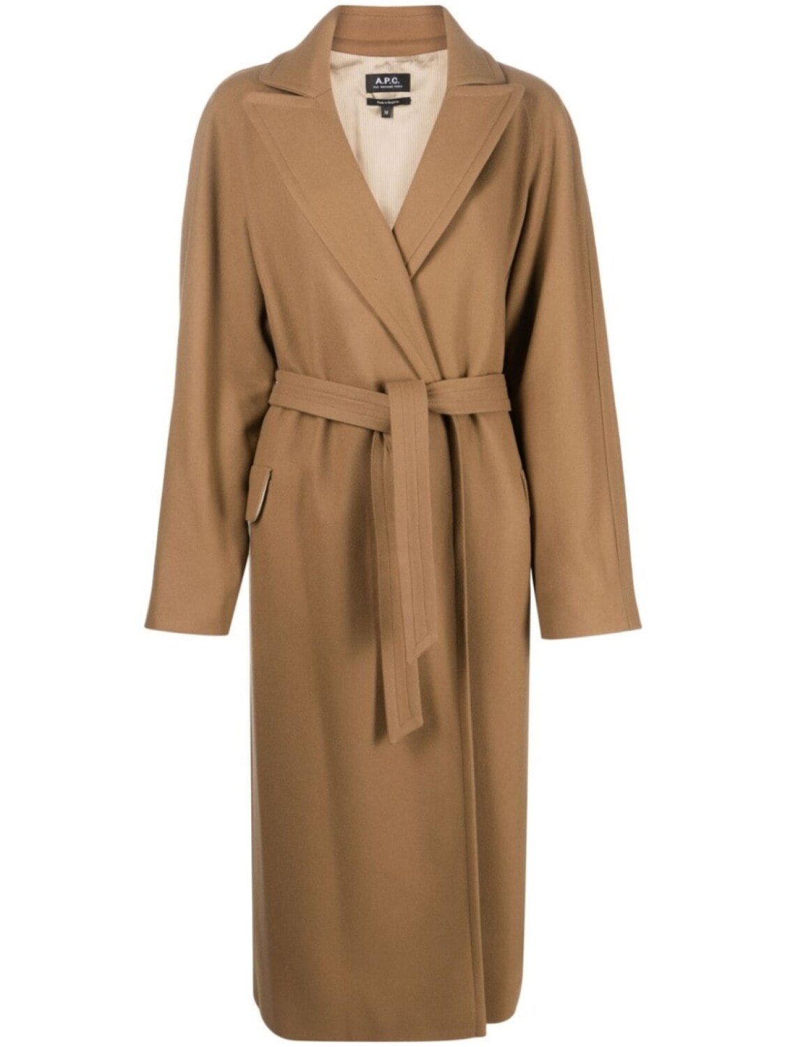 A.P.C. пальто из смесовой шерсти с поясом, коричневый
A.P.C. пальто из смесовой шерсти с поясом, коричневый