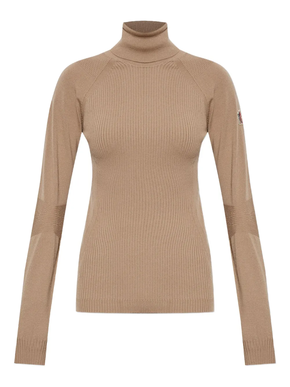 Рифленый трикотажный джемпер с нашивкой-логотипом Moncler Grenoble, бежевый
Рифленый трикотажный джемпер с нашивкой-логотипом Moncler Grenoble, бежевый