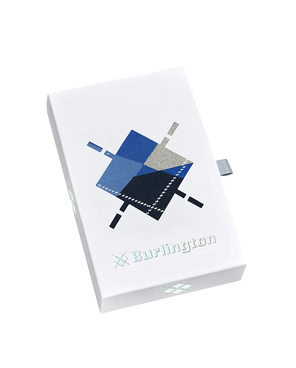 Подарочная коробка: 2 пары мужских носков с ромбами Burlington, синий
Подарочная коробка: 2 пары мужских носков с ромбами Burlington, синий