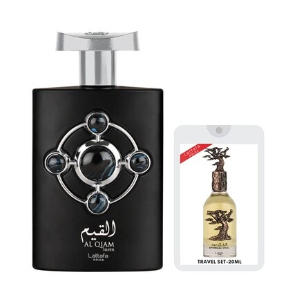 Al Qiam Silver EDP 100 мл с дорожным набором Eternal Oud Experience 20 мл унисекс - By Lattafa Perfumes
Al Qiam Silver EDP 100 мл с дорожным набором Eternal Oud Experience 20 мл унисекс - By Lattafa Perfumes