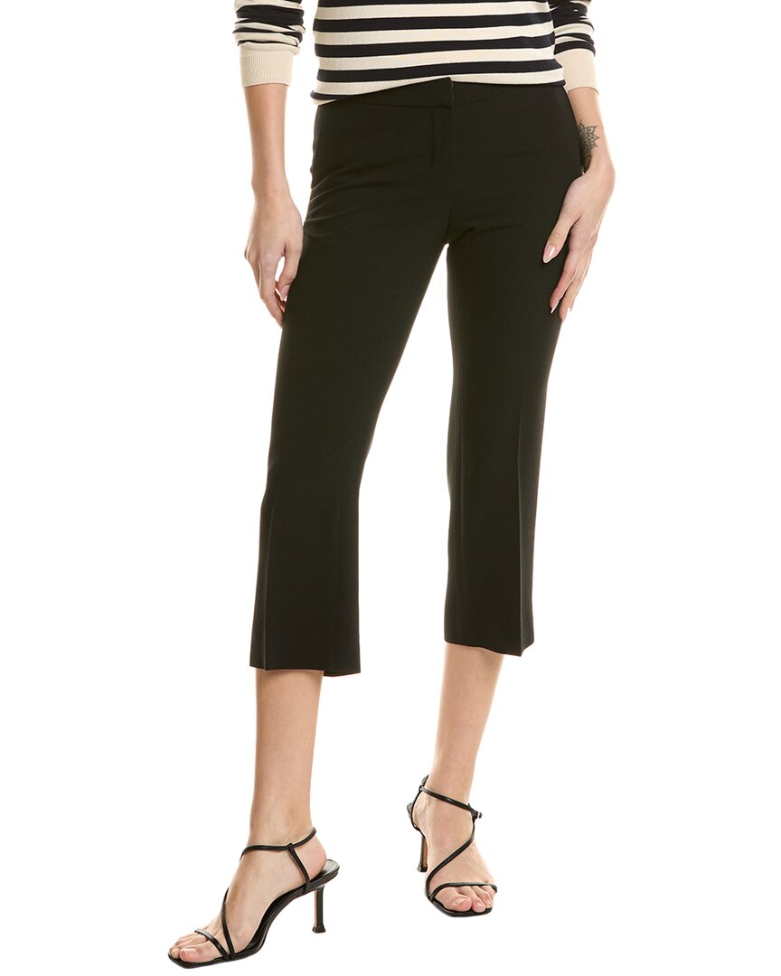 Lafayette 148 New York Укороченные расклешенные брюки Manhattan, черный 
Lafayette 148 New York Укороченные расклешенные брюки Manhattan, черный