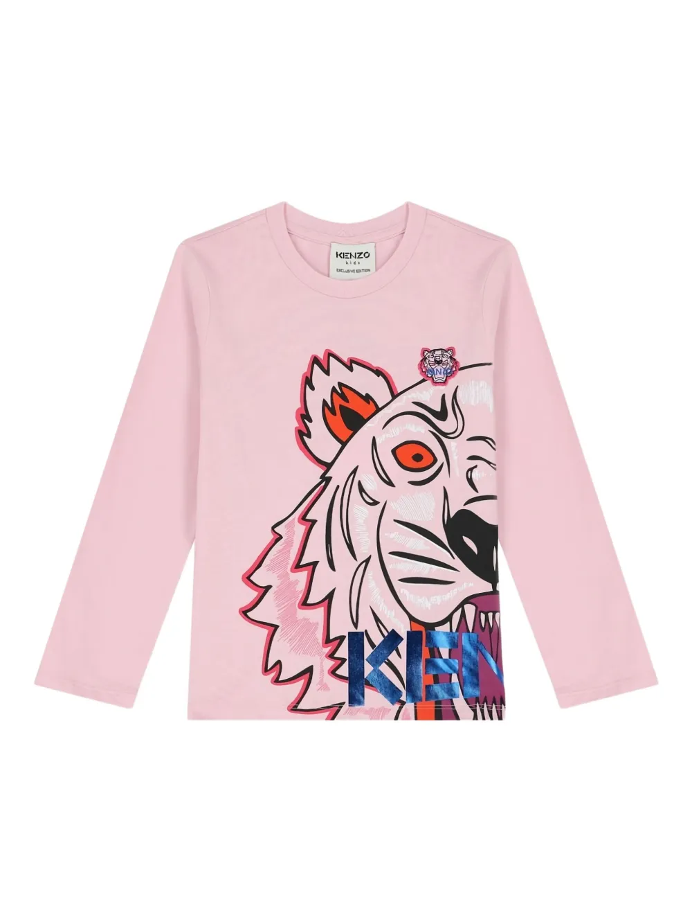 Футболка с изображением тигра Kenzo Kids, розовый
Футболка с изображением тигра Kenzo Kids, розовый
