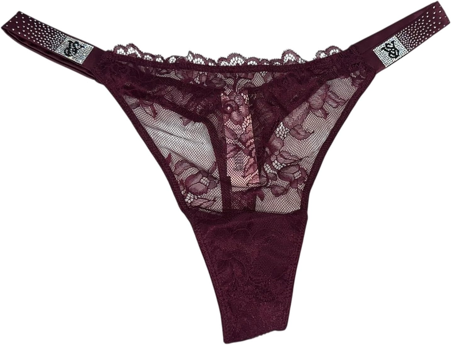 Трусики-стринги Victoria's Very Sexy с кружевом и стразами, цвет Maroon/Kir New Victoria's Secret
Трусики-стринги Victoria's Very Sexy с кружевом и стразами, цвет Maroon/Kir New Victoria's Secret