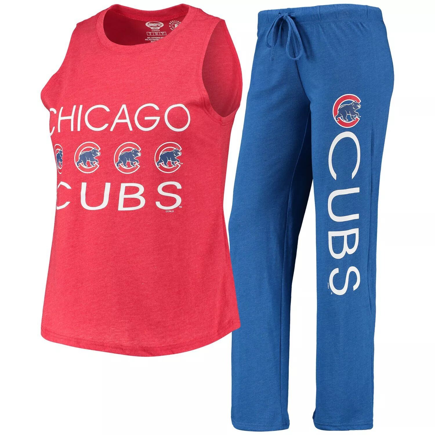 Женский комплект для сна с майкой и брюками Concepts Sport Royal/Red Chicago Cubs Meter Muscle
Женский комплект для сна с майкой и брюками Concepts Sport Royal/Red Chicago Cubs Meter Muscle