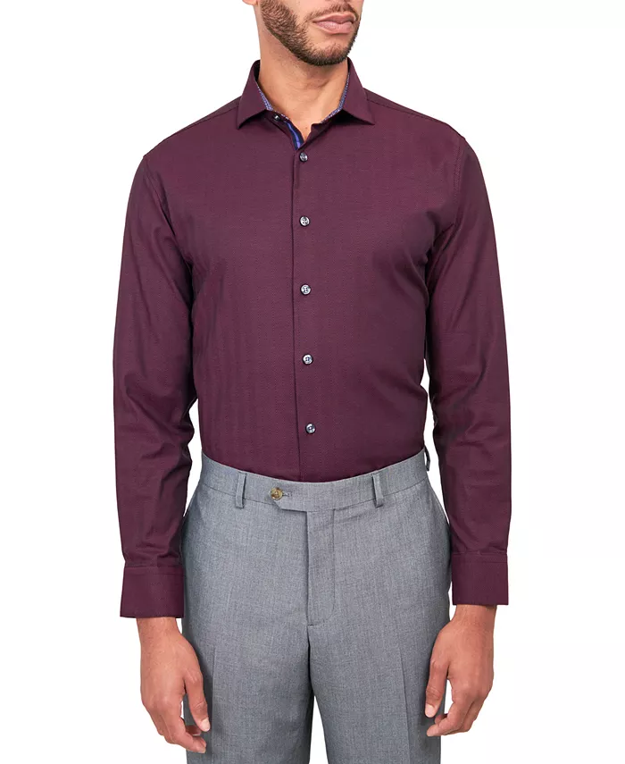 Мужская однотонная рубашка в елочку MICHELSONS OF LONDON, красный
Мужская однотонная рубашка в елочку MICHELSONS OF LONDON, красный