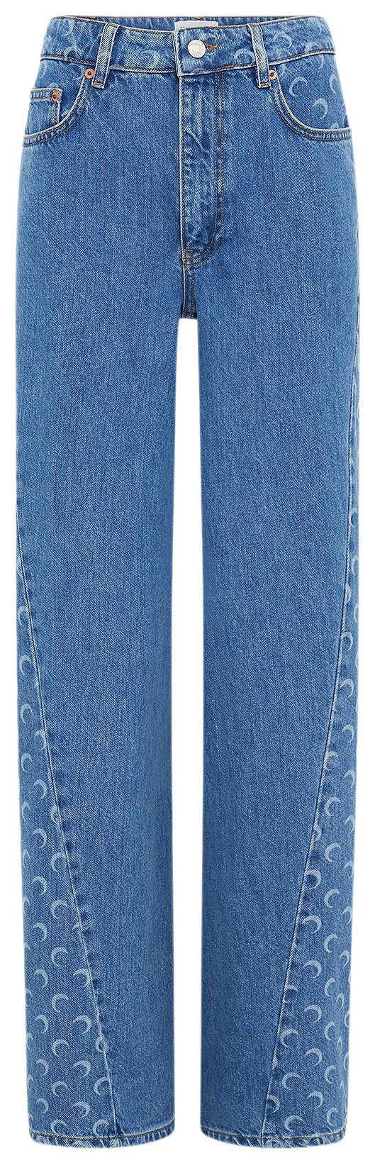 Джинсы Marine Serre Moon Laser Blue Wash Denim High Waist Flare Jeans
Джинсы Marine Serre Moon Laser Blue Wash Denim High Waist Flare Jeans