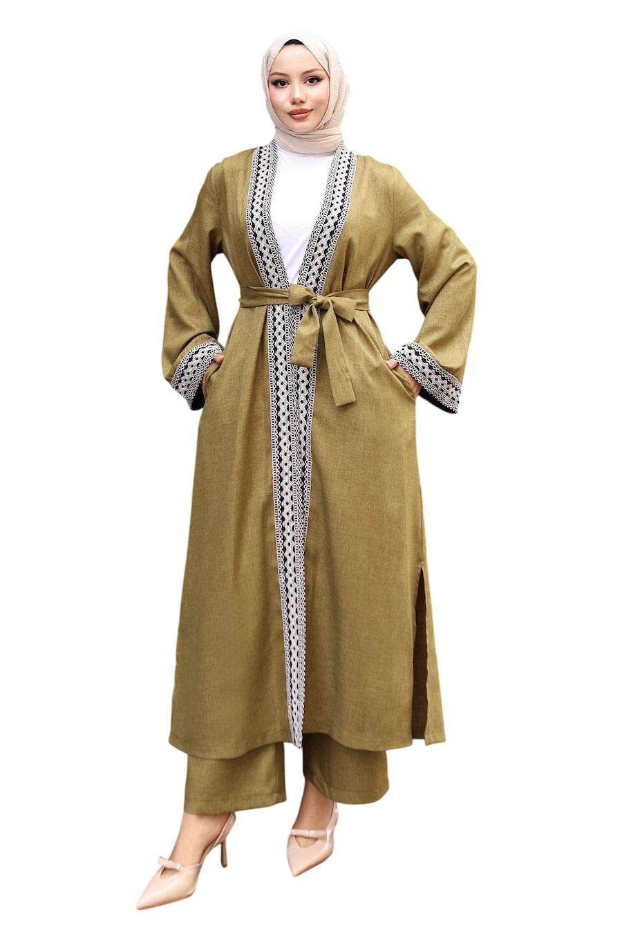 Брючный костюм MODAMIHRAM, хаки
Брючный костюм MODAMIHRAM, хаки
