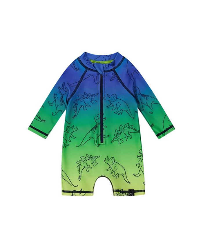 Мальчиковый принтованный лонгслив-рашгард - Baby Deux par Deux, зеленый 
Мальчиковый принтованный лонгслив-рашгард - Baby Deux par Deux, зеленый