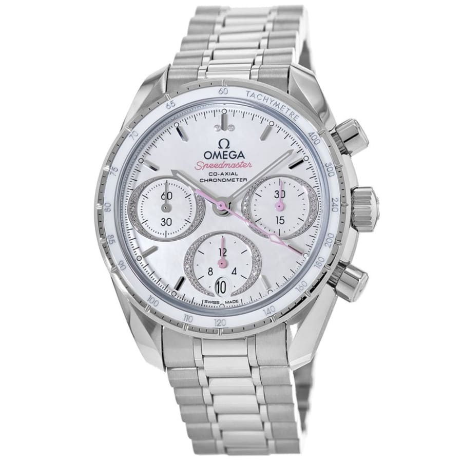 Часы Omega Speedmaster Co-Axial Chronograph 38 мм с перламутровым циферблатом и бриллиантами из нержавеющей стали унисекс 324.30.38.50.55.001, цвет mother of pearl
Часы Omega Speedmaster Co-Axial Chronograph 38 мм с перламутровым циферблатом и бриллиантами из нержавеющей стали унисекс 324.30.38.50.55.001, цвет mother of pearl