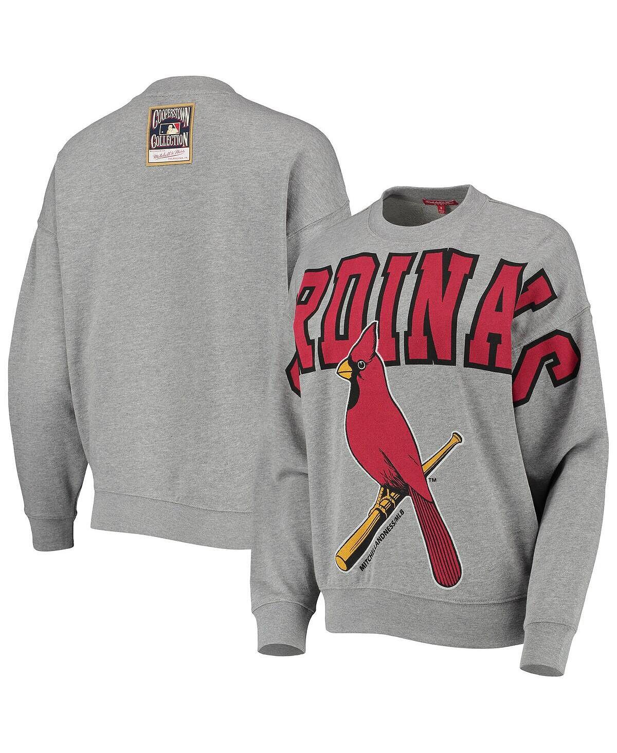 Женский легкий пуловер с логотипом серого цвета St. Louis Cardinals Cooperstown Collection Mitchell & Ness
Женский легкий пуловер с логотипом серого цвета St. Louis Cardinals Cooperstown Collection Mitchell & Ness