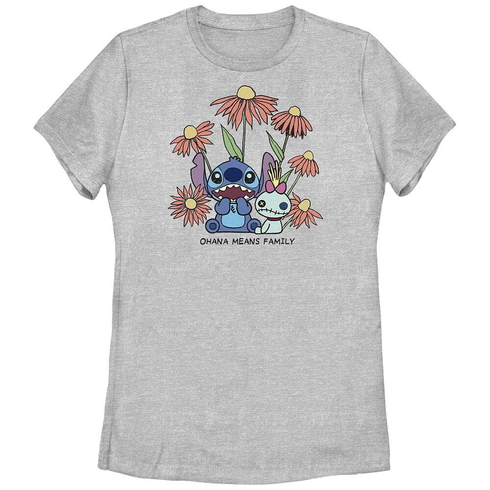 Женская футболка Disney's Lilo & Stitch Ohana Means Family Flowers Licensed Character, цвет Athletic Heather
Женская футболка Disney's Lilo & Stitch Ohana Means Family Flowers Licensed Character, цвет Athletic Heather