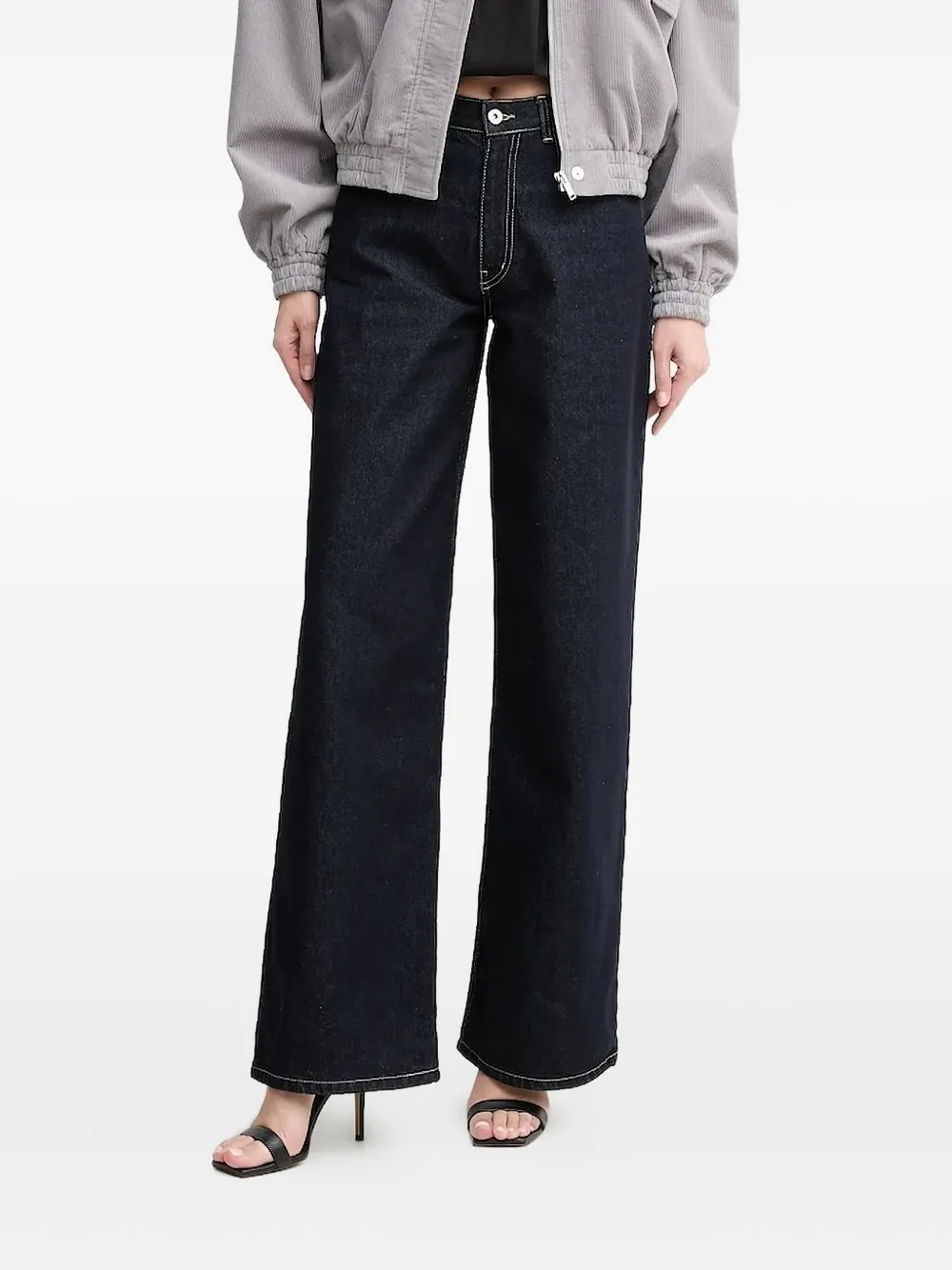 Широкие джинсы La Mania, синий
Широкие джинсы La Mania, синий