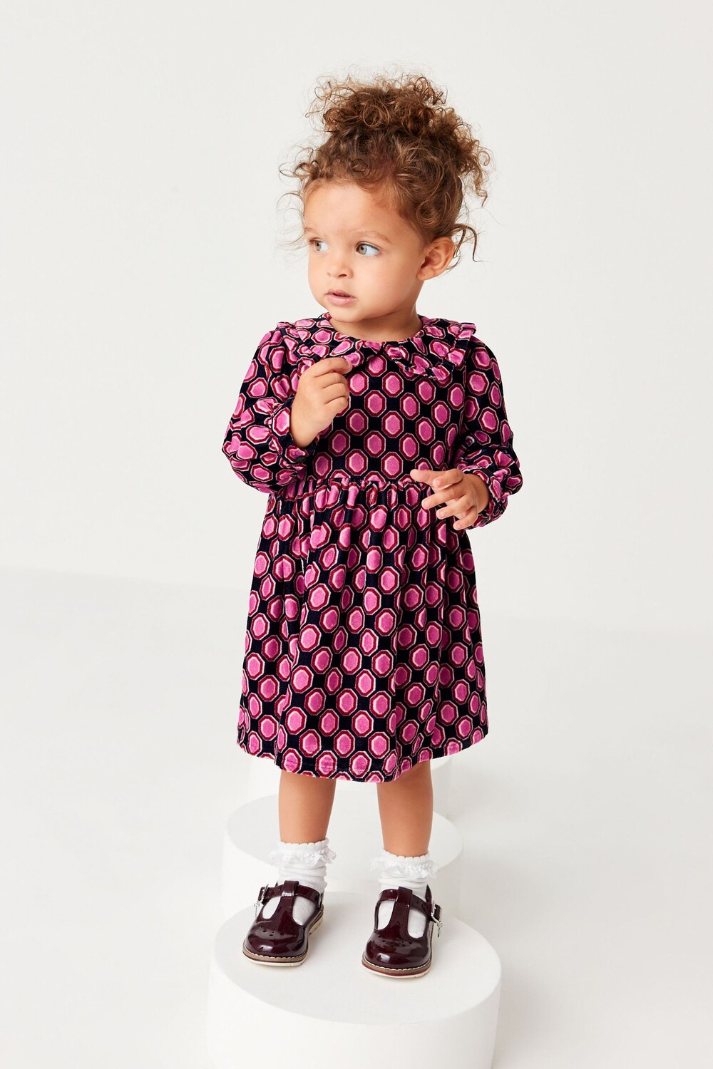 Бархатное платье с принтом Next, синий
Бархатное платье с принтом Next, синий