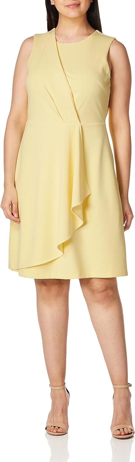 Женское платье без рукавов Calvin Klein с плиссированными оборками по бокам, Popcorn
Женское платье без рукавов Calvin Klein с плиссированными оборками по бокам, Popcorn