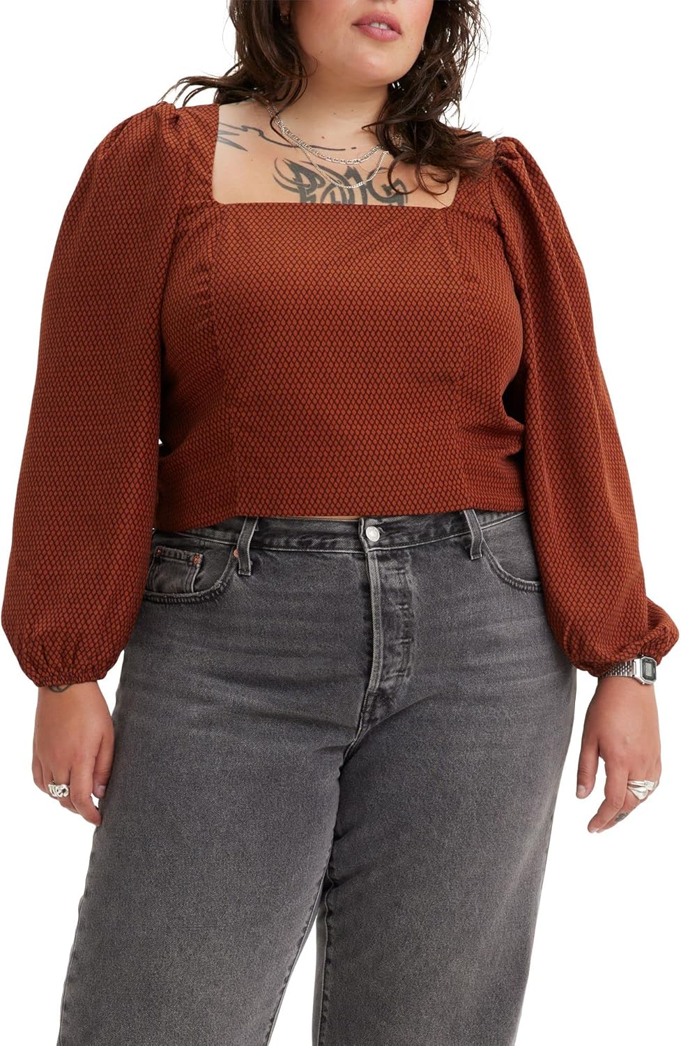 Женская блузка Levi's Finn (также доступна в размере Plus), (New) Net Geo Gingerbread Print
Женская блузка Levi's Finn (также доступна в размере Plus), (New) Net Geo Gingerbread Print