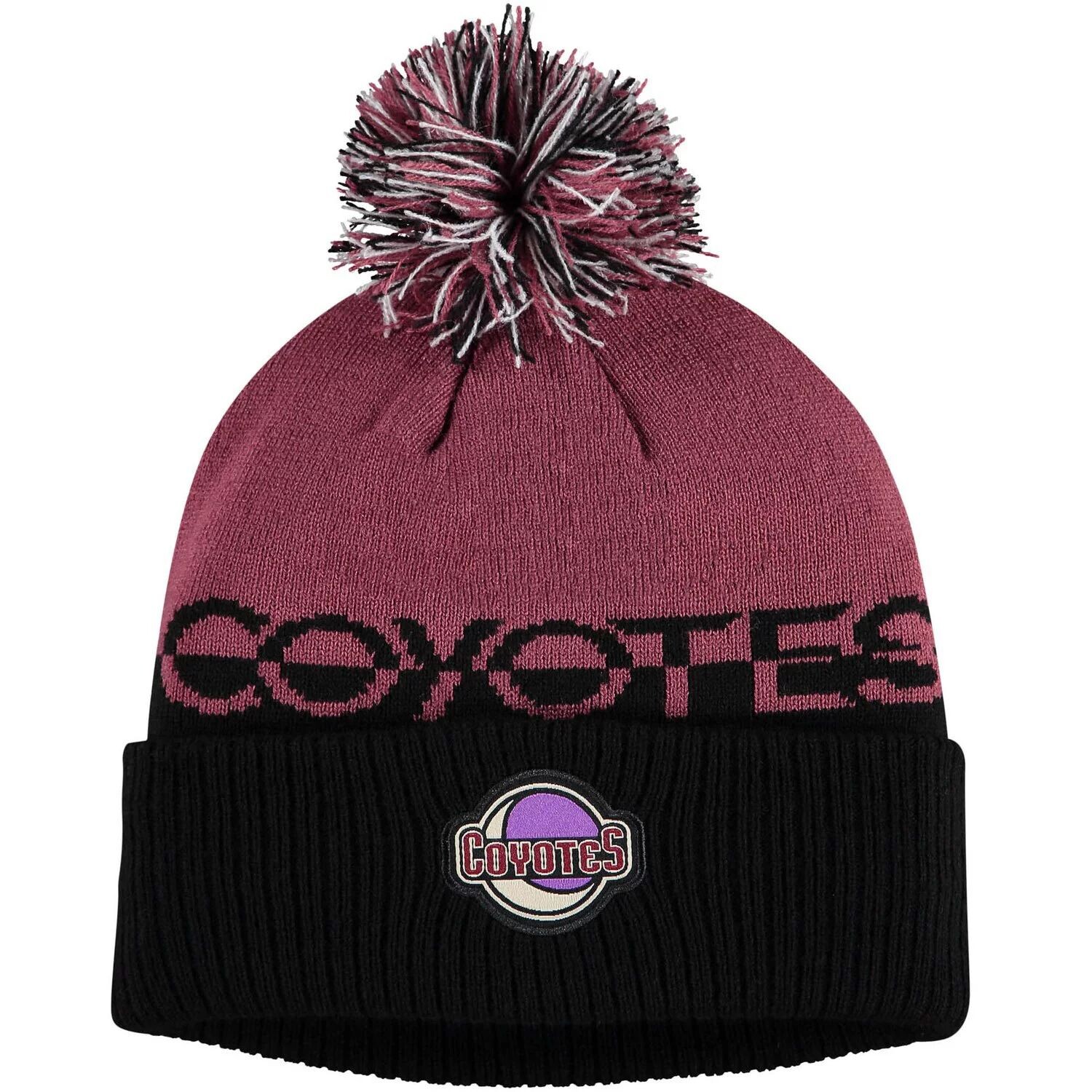 Мужская вязаная шапка adidas Garnet/Black Arizona Coyotes COLD.RDY с манжетами и помпоном
Мужская вязаная шапка adidas Garnet/Black Arizona Coyotes COLD.RDY с манжетами и помпоном