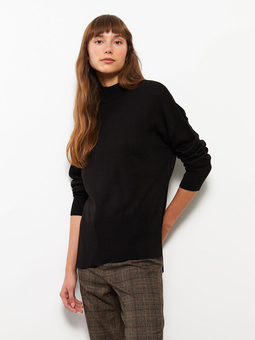 Половина водолазки прямой с длинным рукавом женский трикотажный свитер LCW Vision, Черный, Половина водолазки прямой с длинным рукавом женский трикотажный свитер LCW Vision
Половина водолазки прямой с длинным рукавом женский трикотажный свитер LCW Vision, Черный, Половина водолазки прямой с длинным рукавом женский трикотажный свитер LCW Vision