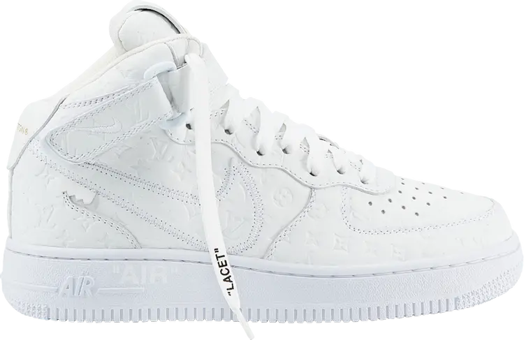 Лимитированные кроссовки Nike Louis Vuitton x Air Force 1 Mid 'Triple White', белый
Лимитированные кроссовки Nike Louis Vuitton x Air Force 1 Mid 'Triple White', белый