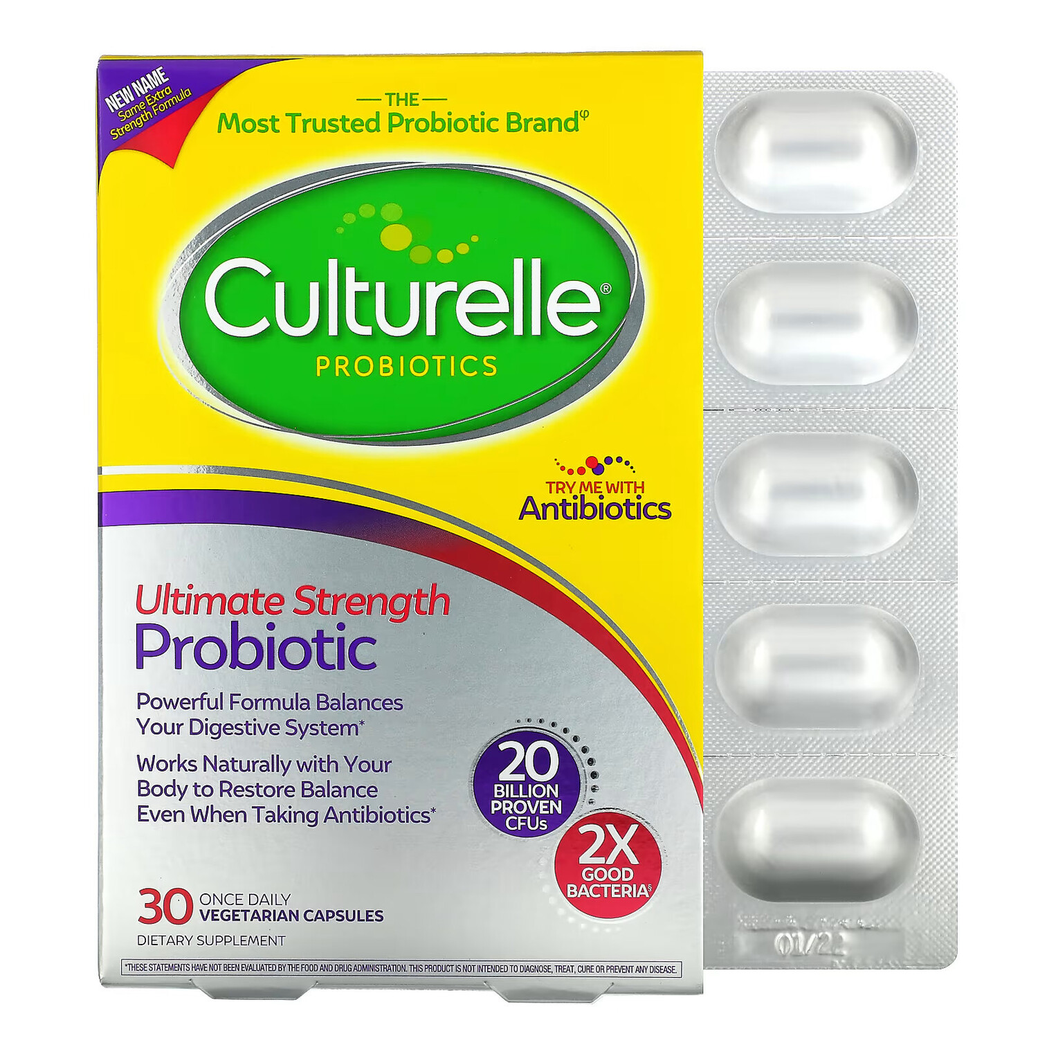 Culturelle, Пробиотик максимальной эффективности, 20 млрд КОЕ, 30 вегетарианских капсул
Culturelle, Пробиотик максимальной эффективности, 20 млрд КОЕ, 30 вегетарианских капсул