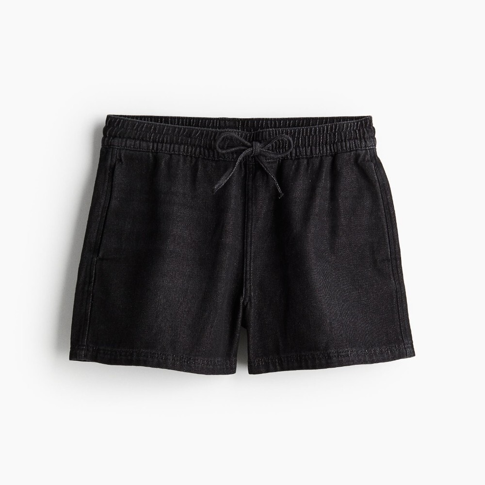 Шорты H&M Denim Pull-on, черный
Шорты H&M Denim Pull-on, черный