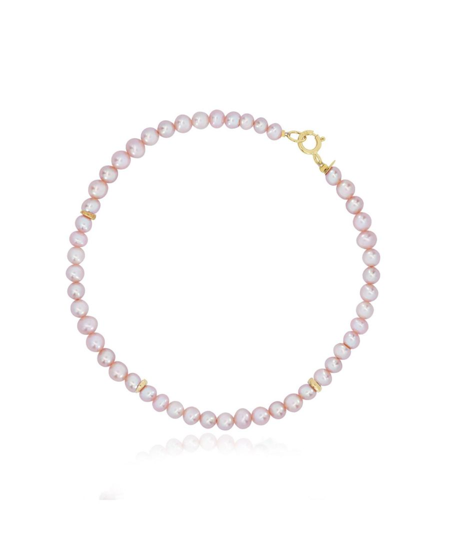Браслет из розового жемчуга с круглыми бусинами, золото 14 карат The Lovery, Pink pearl
Браслет из розового жемчуга с круглыми бусинами, золото 14 карат The Lovery, Pink pearl