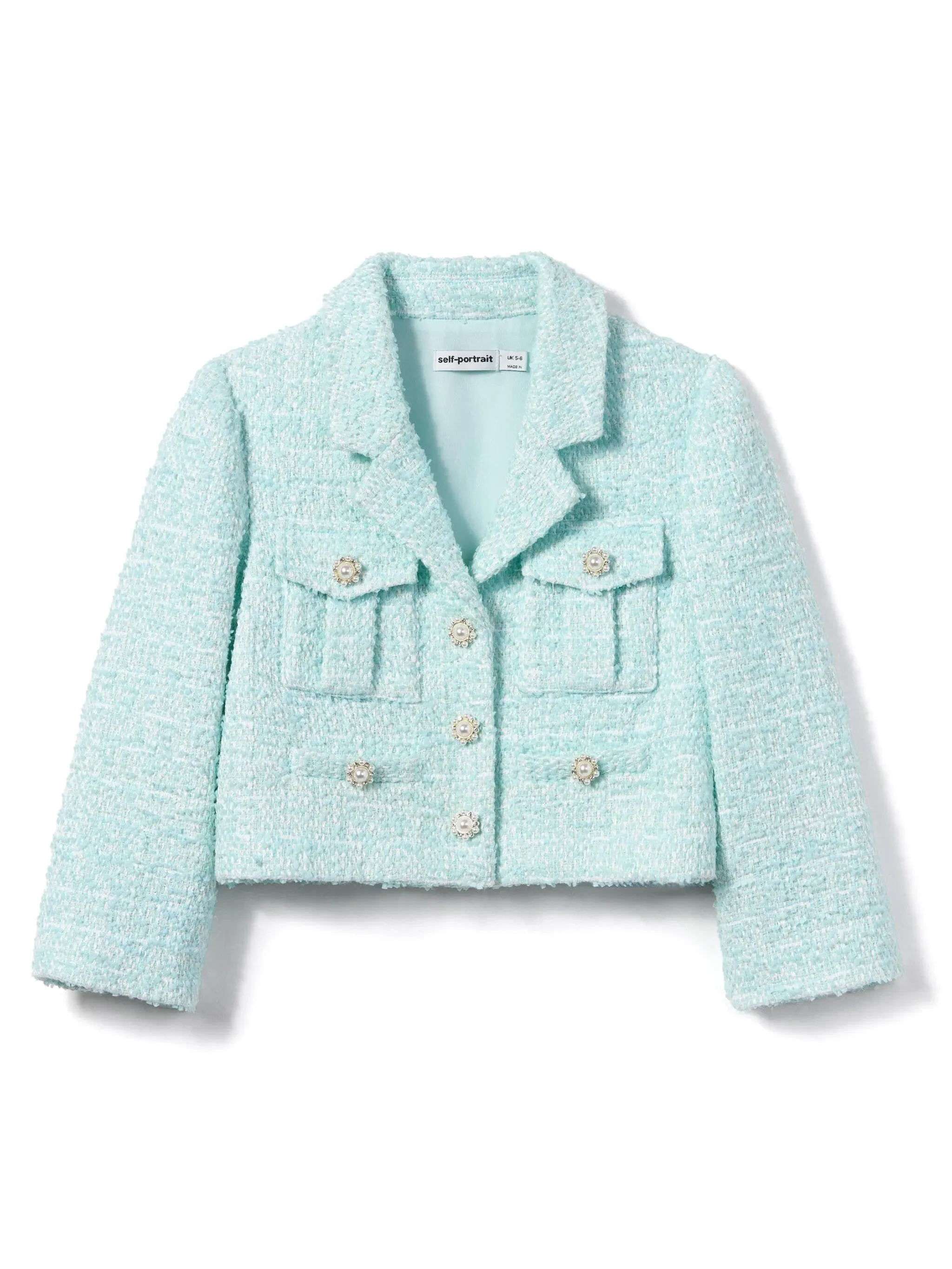 Твидовый жакет Self-Portrait Kids, синий
Твидовый жакет Self-Portrait Kids, синий