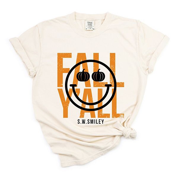 SWSmiley fall y'all - женская футболка с принтом, окрашенная в стиле garment dyed Simply Sage Market, Ivory
SWSmiley fall y'all - женская футболка с принтом, окрашенная в стиле garment dyed Simply Sage Market, Ivory